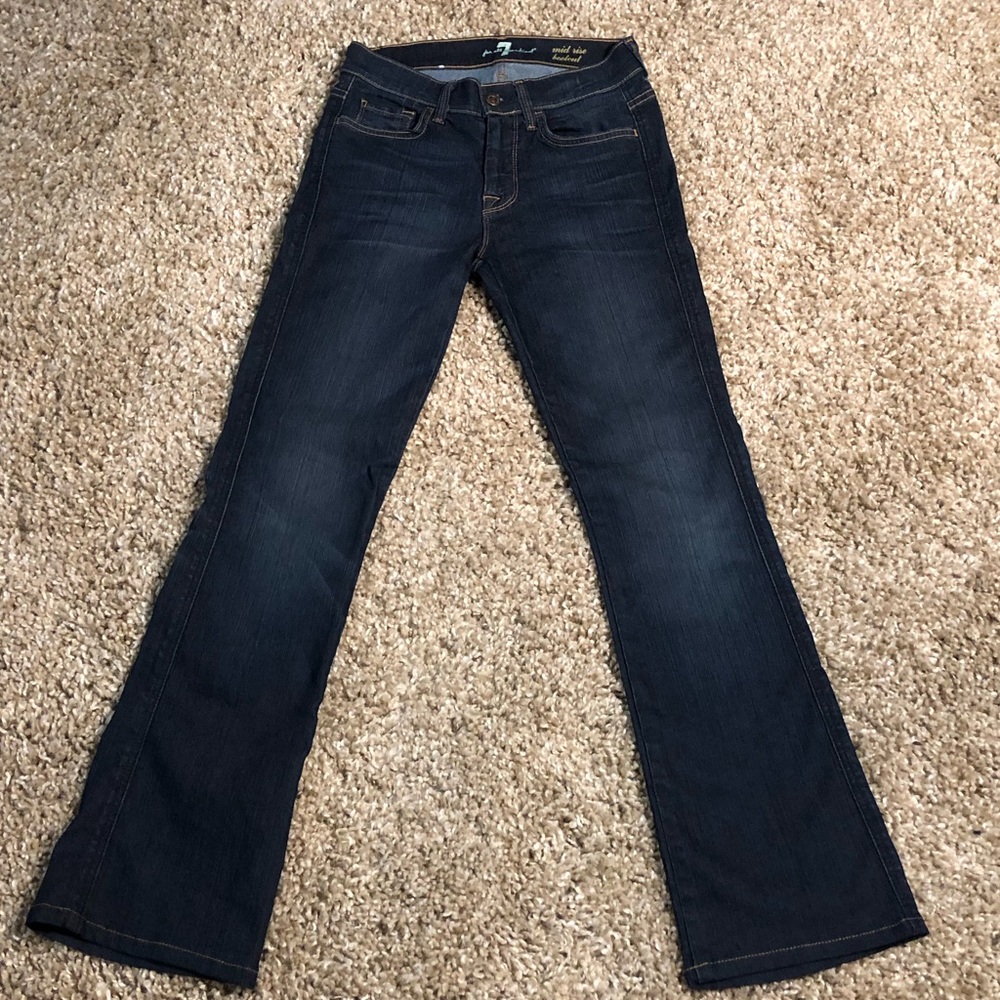 7 For All Mankind Mid Rise Bootcut jeans SIZE 26